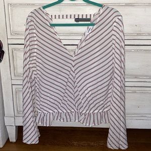 Express V-Neck Open back blouse